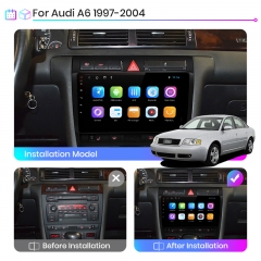 Junsun V1 pro AI Voice 2 din Android Auto Radio for Audi A6 C5 1997-2004 S6 RS6 Car Radio Multimedia GPS Track Carplay 2din dvd