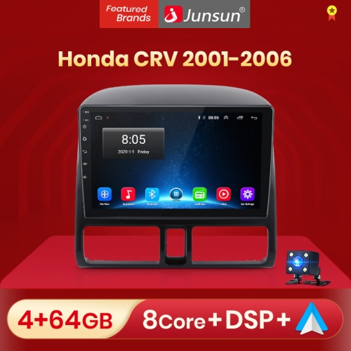 Junsun V1 pro AI Voice 2 din Android Auto Radio for Honda CR-V CRV 2 2001 - 2006 Car Radio Multimedia GPS Track Carplay 2din dvd