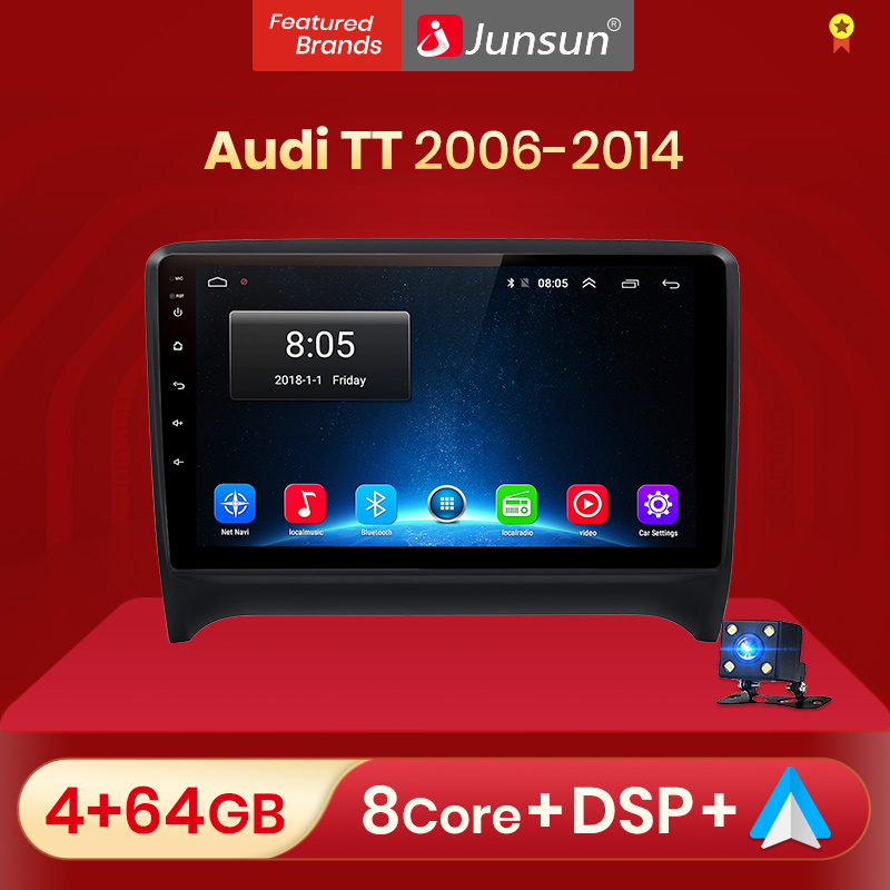 Junsun V1 pro AI Voice 2 din Android Auto Radio for Audi TT MK2 8J