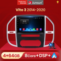 Junsun V1pro AI Voice 2 din Android Auto Radio for Mercedes Benz Vito W447 2014-2021 Car Radio Multimedia GPS Track Carplay 2din dvd