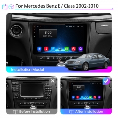 Junsun V1pro AI Voice 2 din Android Auto Radio for Mercedes Benz W211 E300 2002-2010 Car Radio Multimedia GPS Track Carplay 2din dvd