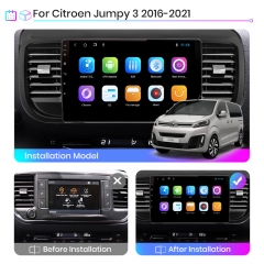 Junsun V1 pro AI Voice 2 din Android Auto Radio for C itroen Jumpy 3 SpaceTourer Car Radio Multimedia GPS Track Carplay 2din dvd