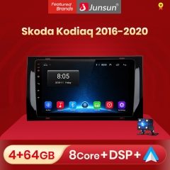 Junsun V1 pro AI Voice 2 din Android Auto Radio for Skoda Kodiaq 2016 - 2020 Car Radio Multimedia GPS Track Carplay 2din dvd