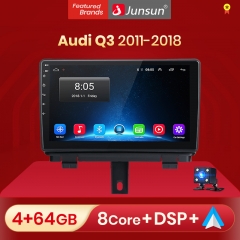 Junsun V1 pro AI Voice 2 din Android Auto Radio for Audi Q3 MMI 2G 3G 2011-2018 Car Radio Multimedia GPS Track Carplay 2din dvd