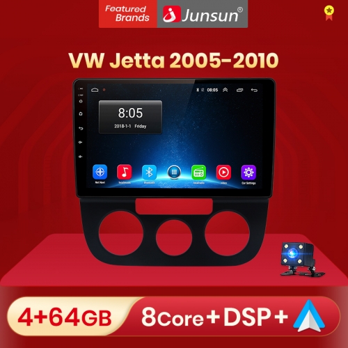 Junsun V1 pro Voice 2 din Android Auto Radio for Volkswagen Jetta GOLF 2005-2010 Car Radio Multimedia GPS Track Carplay 2din dvd