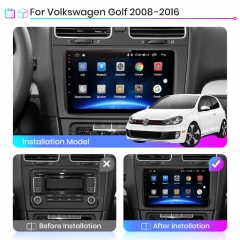 Junsun V1 pro AI Voice 2 din Android Auto Radio for Volkswagen Golf 6 2008-2016 Car Radio Multimedia GPS Track Carplay 2din dvd