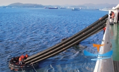 Inclined Marine Evacuation System Double Chutes