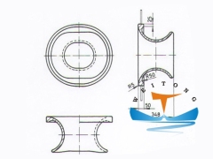 NS2589 Deck Mounted Marine Chock