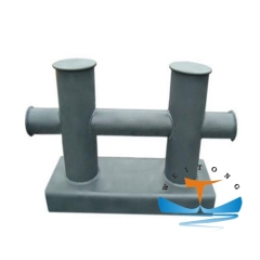 GB T554-96 Double Cross Mooring Bollard For Boat