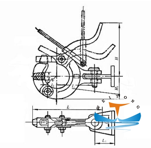 Marine Springless Towing Hook