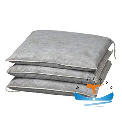 Oil Spill Control Gray Universal Absorbent Oil Pillows