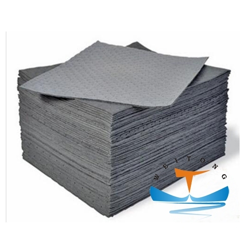 High Absorbency 100% PP Grey Universal Absorbent Pad Oil Spill