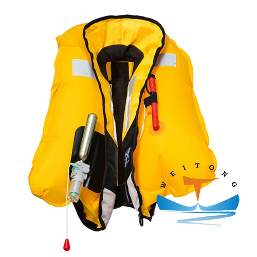 Yellow Auto Inflatable Life Jacket with Safety Harness CCS/CE