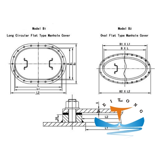 Type B Marine Manhole Cover For Ship