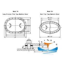 Type B Marine Manhole Cover For Ship