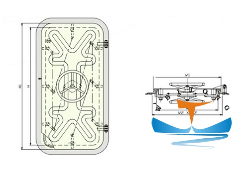 Steel Quick Acting Marine Watertight Door