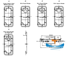 Steel Marine Quick Acting Weathertight Door