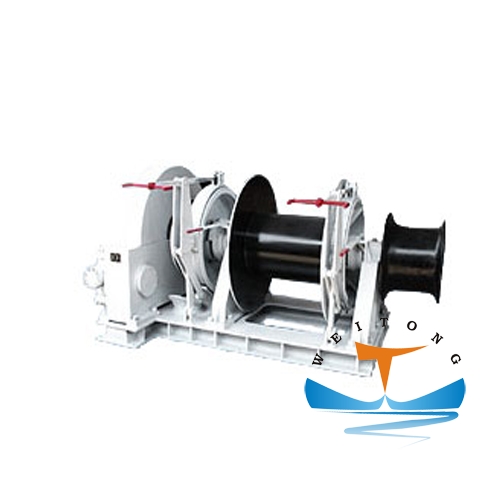 Drum mooring winches used for boat or ship mooring operations