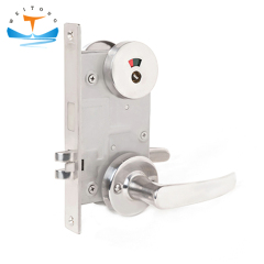 IMPA 490113 Marine Door Cylinder Mortise Lock with Lever Handles