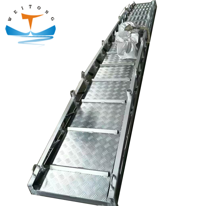 Solas Approved ABS/BV/GL/DNV Steel/Aluminum Alloy Ship Wharf Ladder