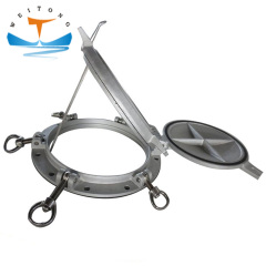 Ship Building Fixed Steel Portholes Side Scuttle With Storm Cover