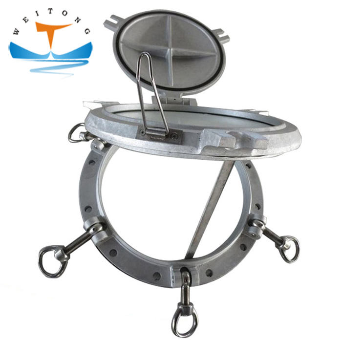 Ship Building Fixed Steel Portholes Side Scuttle With Storm Cover