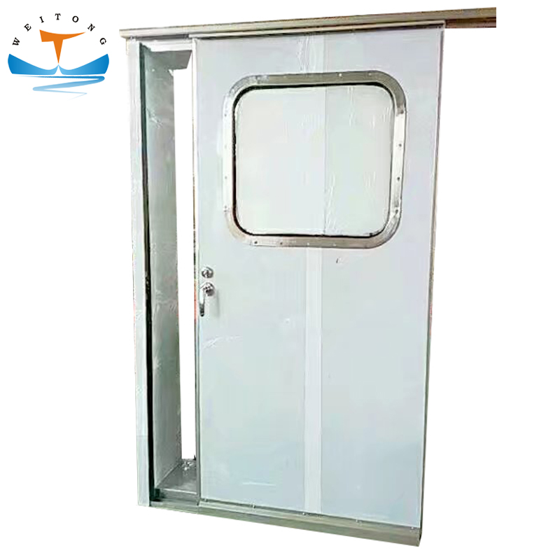 ABS/BV Marine Aluminum Wheelhouse Sliding Door With Window For Sale