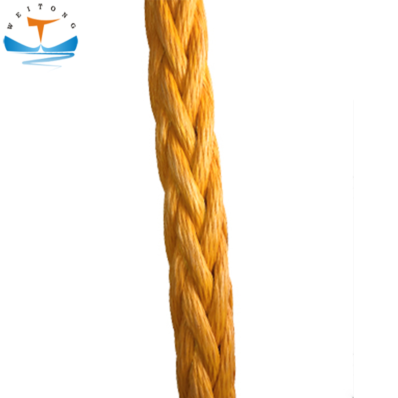 8/12 Strand Single Braided Mooring UHMWPE Rope