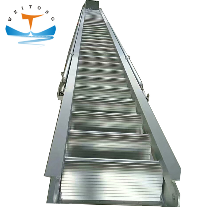 Customized CCS/BV/ABS Certificate Marine Aluminium Gangway Ladder