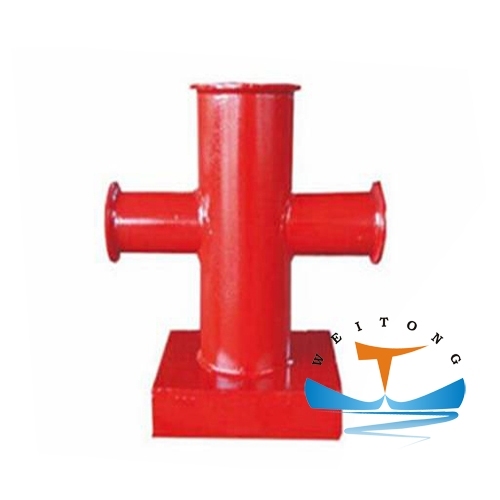 Cast Iron Single Cross Bollard For Ship