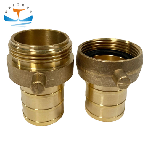IMPA 330866 Brass DN50 ANSI Pin Fire Hose Couplings