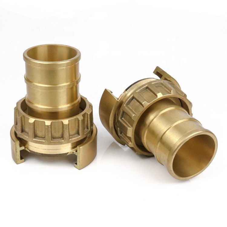 Fire Hose Coupling, NOR 3, 50 mm, w. 38 mm Tail, Brass