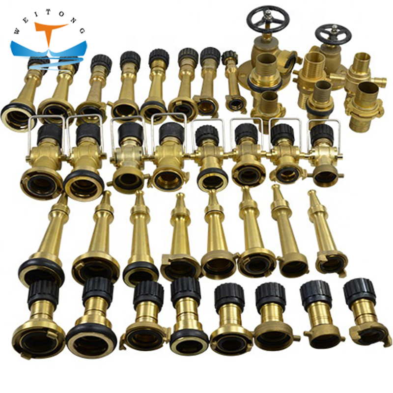 Brass 3 Position ANSI/GOST/Storz/Nakajima/John Morris/Rolf/Machino/Norwegian Pin Type Fog Fire Hose Nozzle