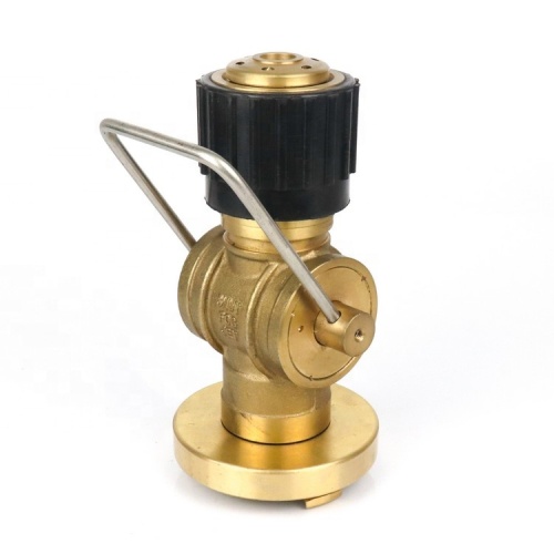 Brass Storz Type Three Positions Fog Fire Hose Nozzle