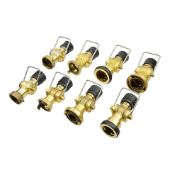 Brass 3 Positions Fog Fire Hose Nozzle