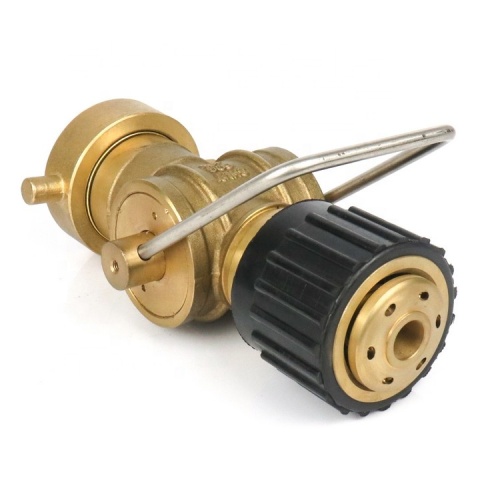 Brass ANSI Pin Type 3 Position Fog Fire Hose Nozzle