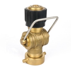 Brass ANSI Pin Three Position Fog Fire Hose Nozzle