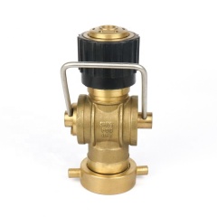 Marine Brass ANSI Pin Type 3 Position Fog Fire Hose Nozzle