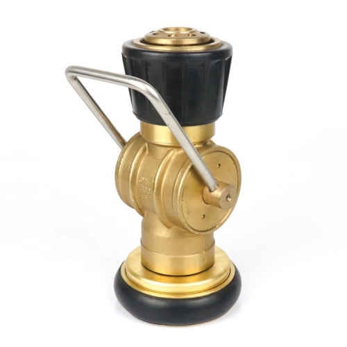 IMPA 330838 DN50 Brass Machino 3 Position Fog Fire Hose Nozzle