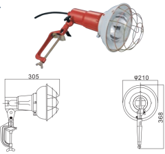 IMPA 791812 E39 400W Screw Base Boat Spot light Ship