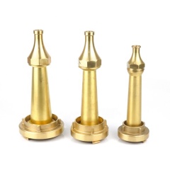 Brass KR Type Jet Spray Fire Hose Nozzle