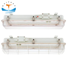 Marine Fluorescent Pendant Light With Emergency And Guard