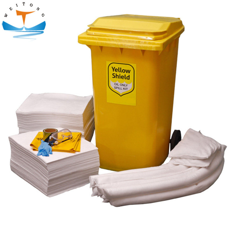 80/120L Marine Fuel Spill Containment Kit Universal Oil Spill Kit