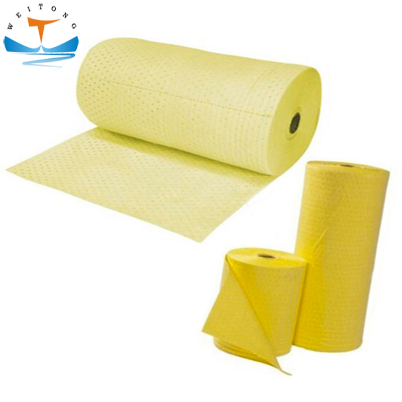 Yellow Chemical Absorbent Roll