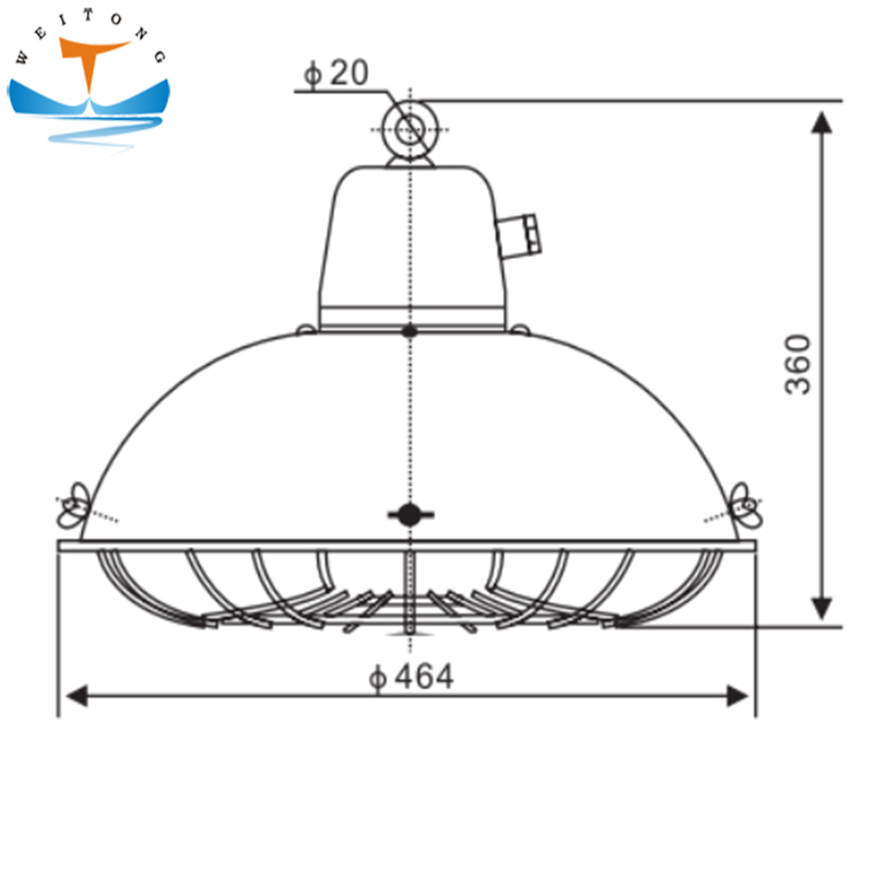 CGD3-2 Five Bulb Marine Cargo Light