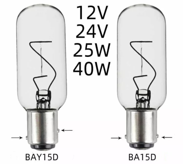 IMPA 790420 BAY15D 12V 25W Boat Tubular Navigation Lamps