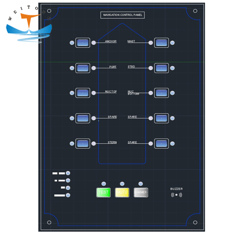 Marine Navigation Light Control Panel