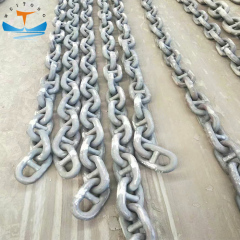 U2 10mm 22mm 38mm 50mm Kenter Stud Link Mooring Anchor Chain For Sale