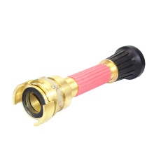 Brass NOR Type Jet Spray Fire Hose Nozzle