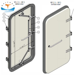 ABS/BV/CCS Marine Airtight Door For Sale